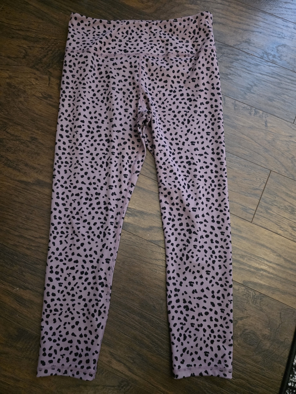 Mauve Pink Leopard-Print Jogger Leggings